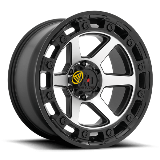 XD862 Raid Satin Black Machine 20″/6×135